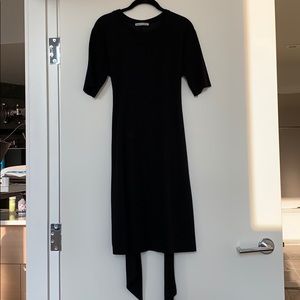 Zara Black T-shirt Canvas Dress